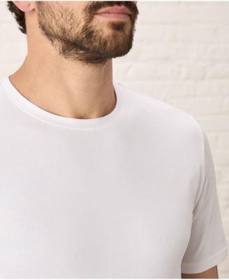 Men's Organic Cotton Luxe Stretch Jersey Slim Crew Neck Tee