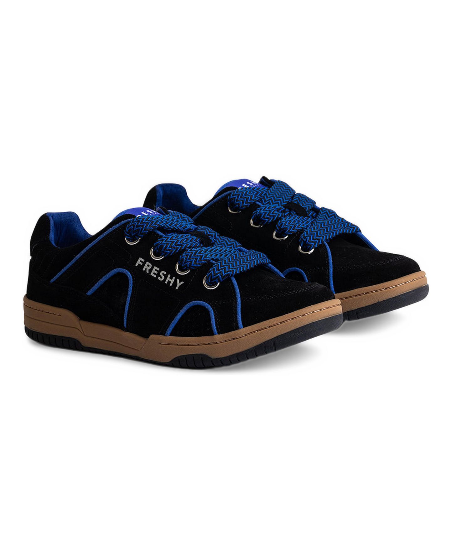 Мужские кроссовки FRESHY Steezy Nites, цвет: Чёрный / Синий — фото 2