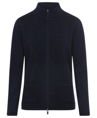Women's Rib Knit Zip Front Cardigan