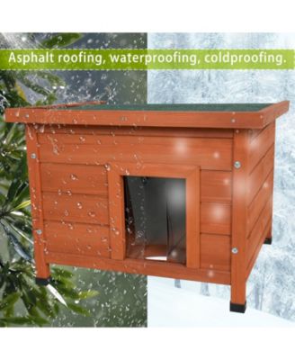 Waterproof Outdoor Indoor Cat House with Roof