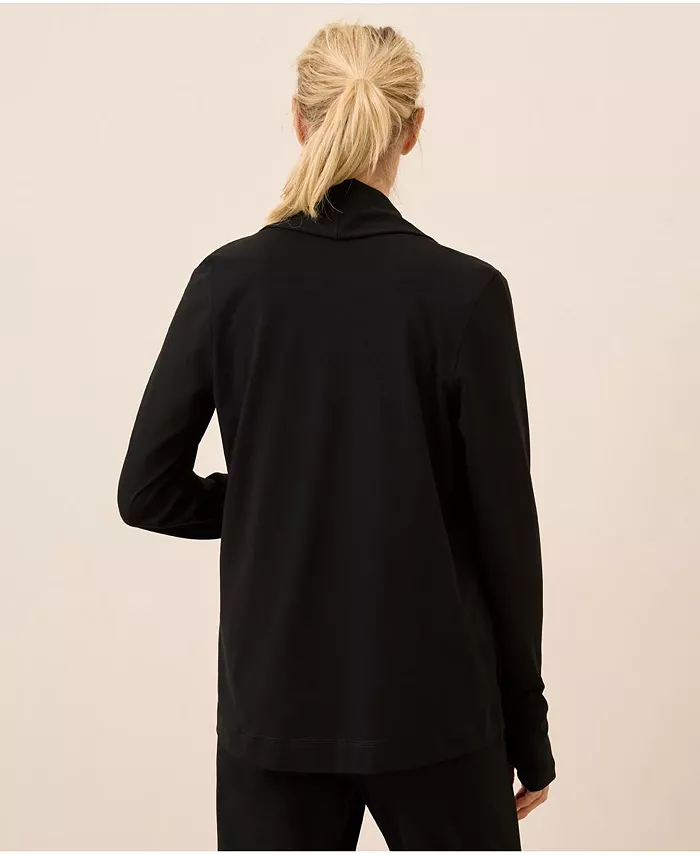 Women's Luxe Stretch Jersey Swing Cardigan - thumbnail 4