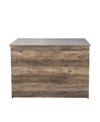 Natural Wooden Dog Crate Indoor Dog Kennel with Double Doors