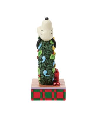 Snoopy Sleeping on LED Wreath Figurine