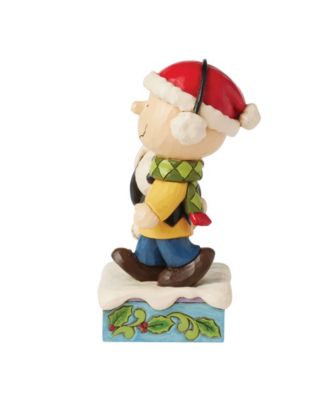 Charlie and Snoopy Wearing Scarf Figurine