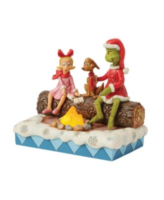 Grinch, Max and Cindy Roasting Figurine