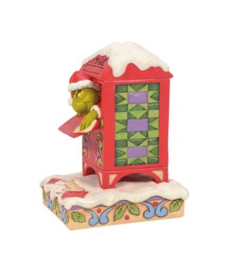 Grinch in Mailbox Figurine