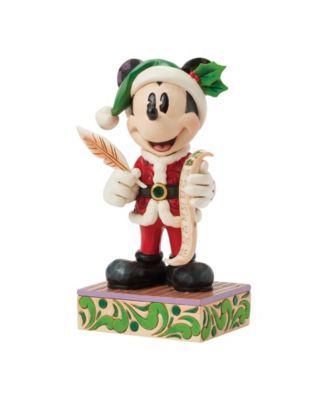 Santa Mickey with List Figurine