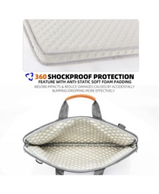 15.6 inch Laptop Shoulder Bag, Slim Shockproof Computer Sleeve Notebook Ultrabooks Carrying Case Handbag Cover Fit for Asus Dell Lenovo HP Toshiba, Gray
