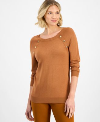 Women's Button-Trim Sweater