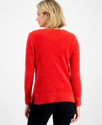 Women's Cowl-Neck Chenille Sweater, Macy's Exclusive