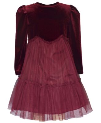 Little and Toddler Girls Velvet Ballerina Dress