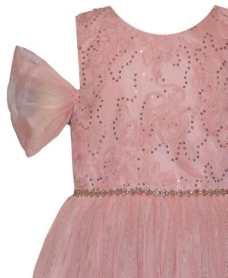 Little and Toddler Girls Cold Shoulder Ballerina Party Dress