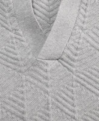 Men's Johnny-Collar Ribbed Geo Polo Shirt, Macy's Exclusive