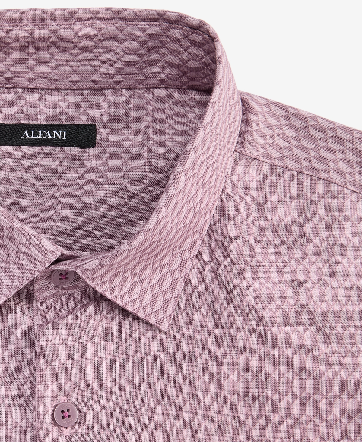 Alfani Men's Perto Short Sleeve Geo Print Button-Front Shirt, Macy's Exclusive