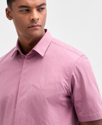 Men's Short Sleeve One-Pocket Button-Front Shirt, Macy's Exclusive