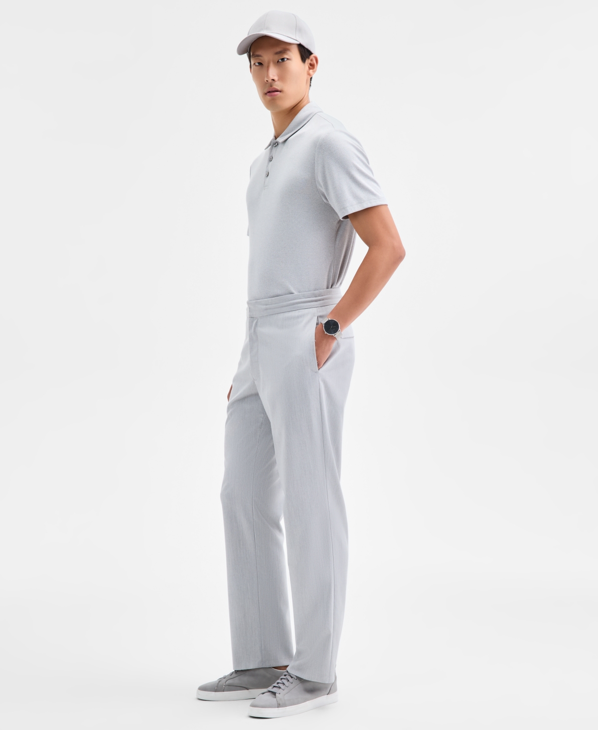Alfani Men's Drawstring Trousers, Macy's Exclusive In White