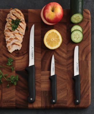 Cutlery-Pro 3-Piece Soft-Grip Handle Chefs Knives Set