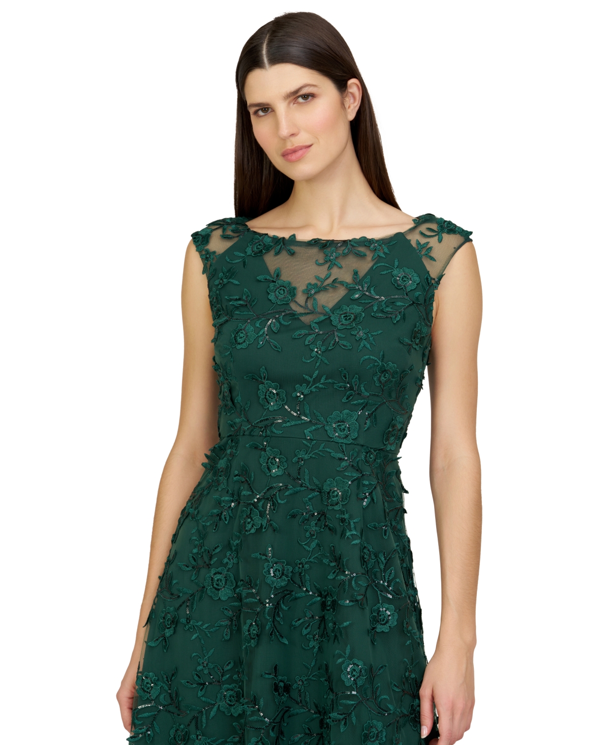Js Collections Women'sâ Viviana Off-the-shoulder Cocktail Dress In Green