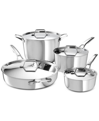 Calphalon - Premier Stainless Steel 8-Piece Cookware Set