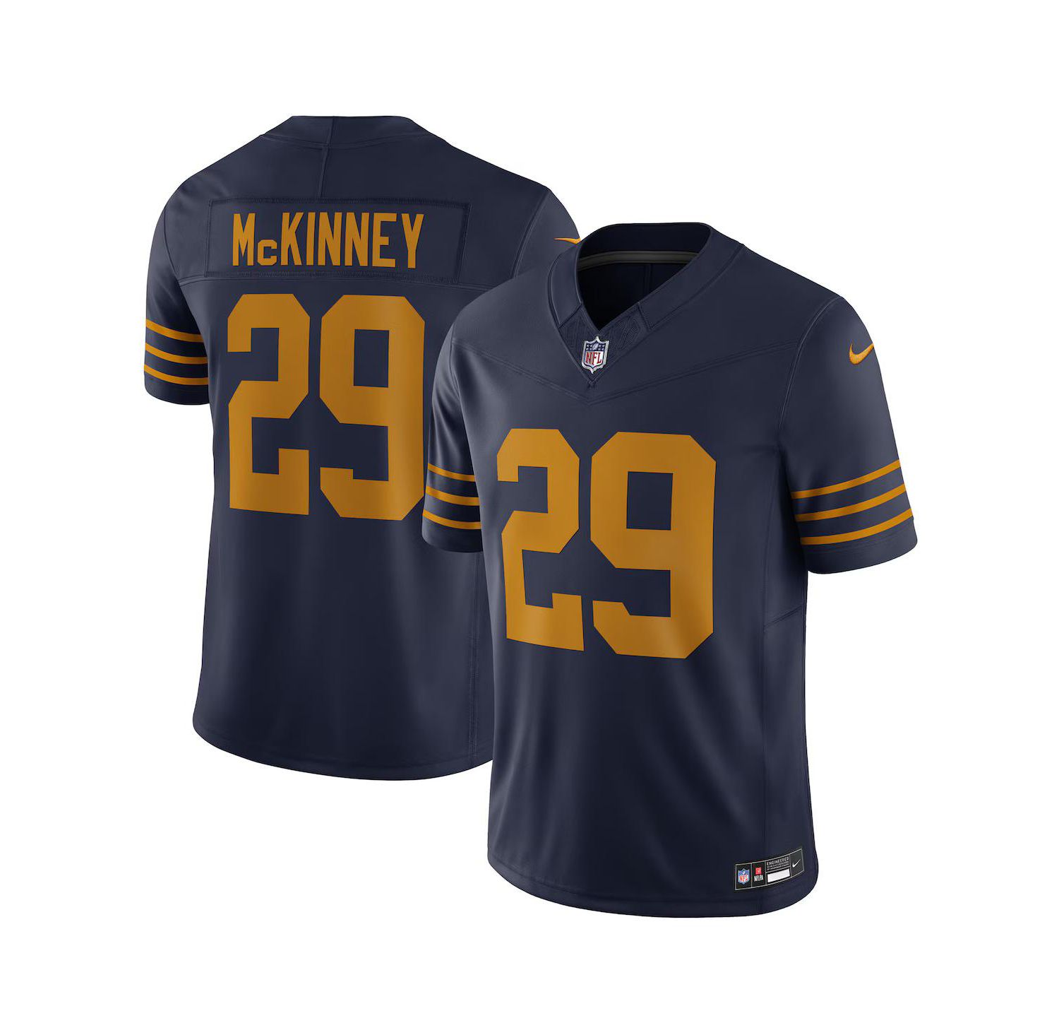Men's Xavier McKinney Navy Green Bay Packers The 1923 Classic Vapor F.U.S.E. Limited Jersey