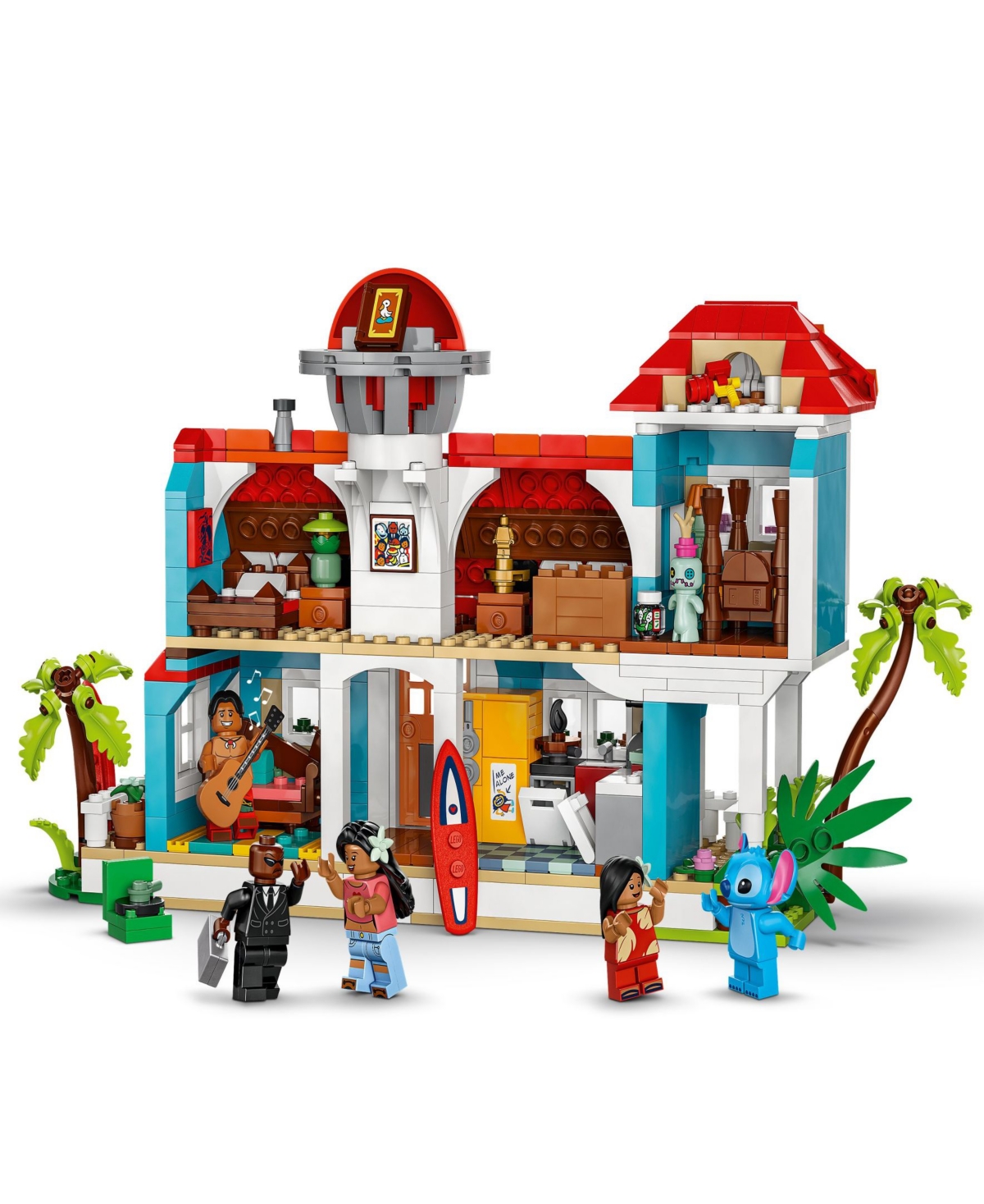 Lego Disney Lilo And Stitch Beach House Building Toy 43268, 834 Pieces In Multi
