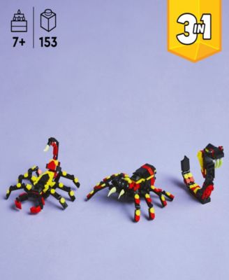 LEGO® Creator 3 in 1 Wild Animals Surprising Spider Building Toy 31159, 153 Pieces