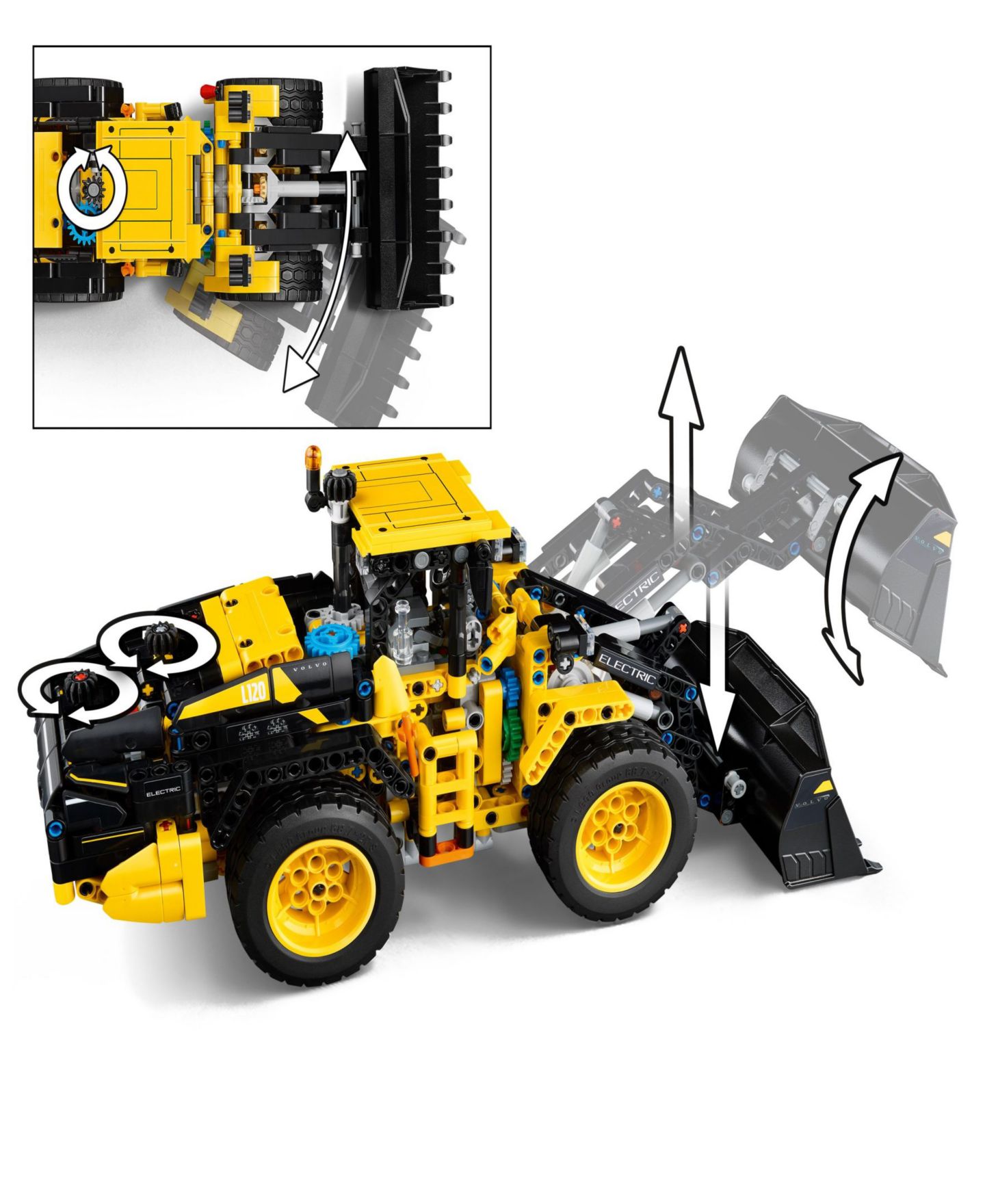 Детские конструкторы LEGO® Technic Volvo L120 Electric Wheel Loader 42209, 973 Pieces, цвет: Разноцветный — фото 3