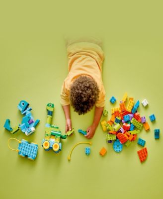 DUPLO Town 3 in1 Dinosaurs on Wheels 10451 Toy Building Set, 108 Pieces