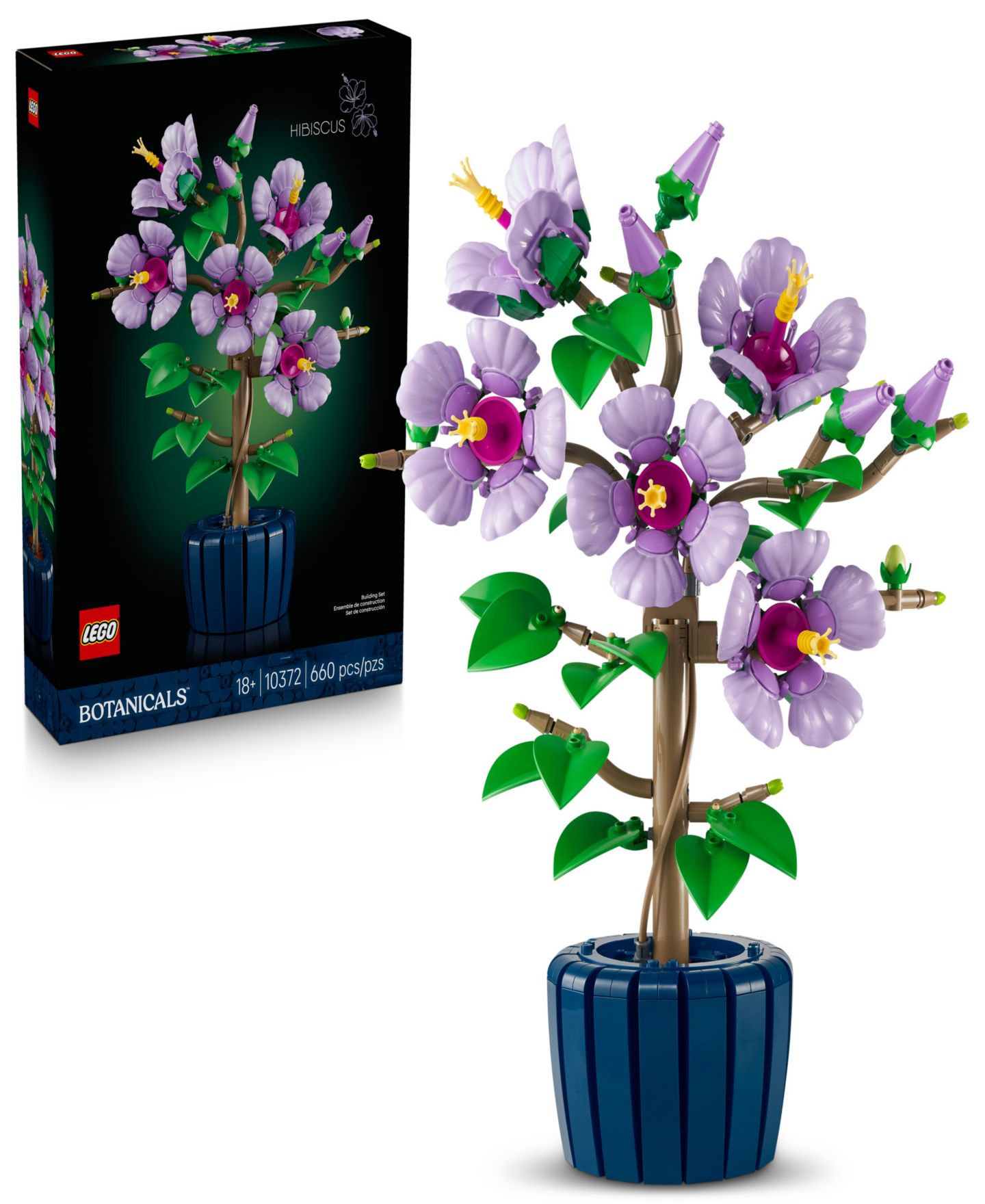 Детский конструктор LEGO® Botanicals Hibiscus Flower Building Set 10372, 660 Pieces — фото 1