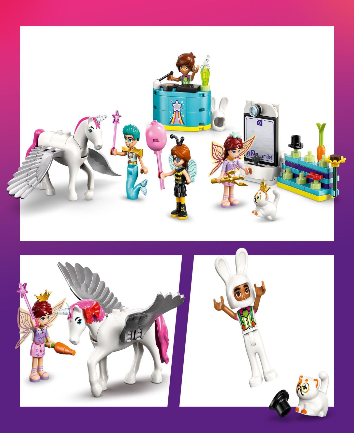 Детский конструктор LEGO Friends Costume Party with Unicorn Fairy 42661 Toy Building Set, 261 Pieces — фото 2