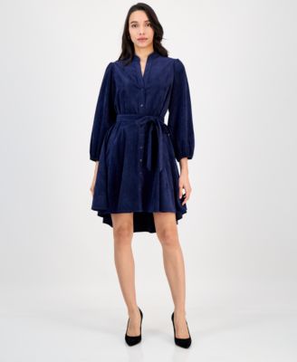 Robbie Bee - Petite Long-Sleeve Fit & Flare Shirtdress