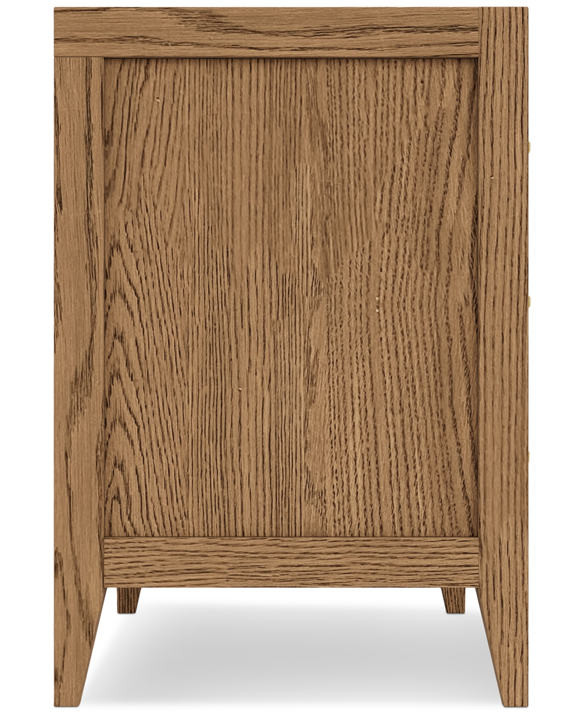 Macy's Everleigh Three Drawer Nightstand In Brown
