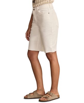 Women's Loose High-Rise Bermuda Shorts