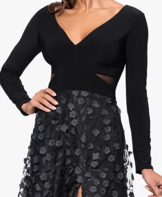 Women's Long Sleeve V-Neck Dress
