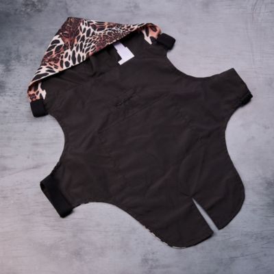 Leopard Raincoat & Harness Set - M