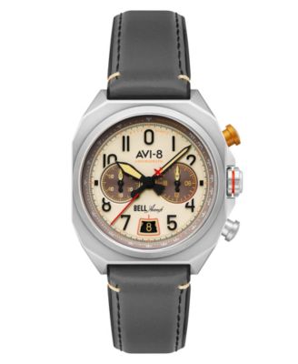 Men's Bell X-1 Brown Leather Strap Watch, 41mm