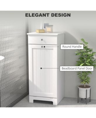 Tilt Out Laundry Hamper, Laundry Hamper Cabinet with Drawer