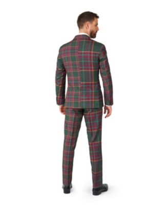 Men's Suit - Christmas Tartan Outfit - Red - Green - Plaid and Checkered Suits