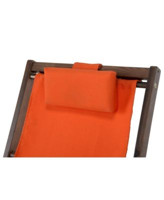 Canvas Sling Chair With Cup And Wine Holder