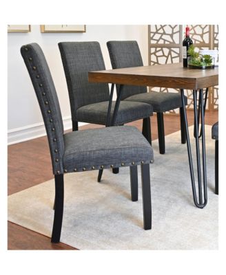 Amisos 5-Pc Dining Set, Hairpin Dining Table with 4 Chairs, Gray