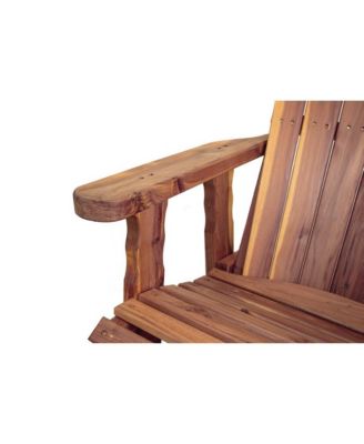 Cedar Adirondack Swivel Glider