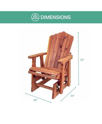 Cedar Adirondack Glider