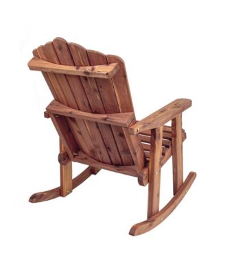 Cedar Adirondack Rocking Chair