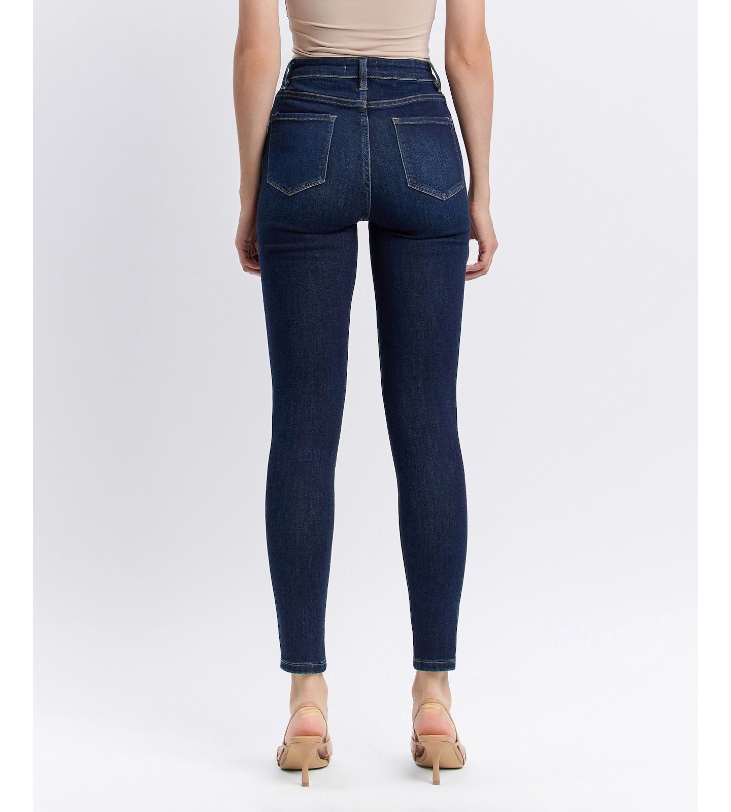Женские джинсы Vervet High Rise Ankle Skinny, цвет: Тёмный синий — фото 3