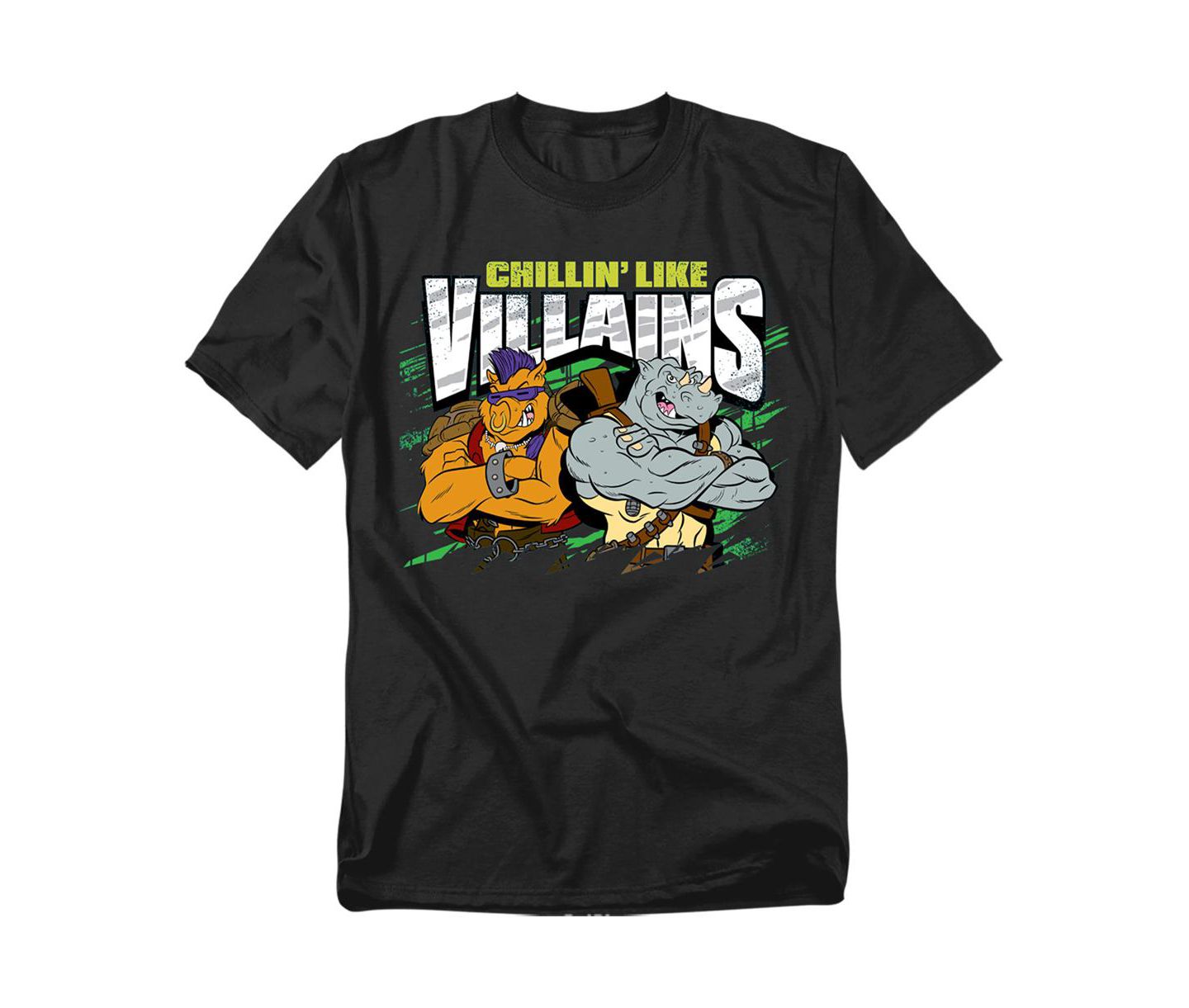 Мужская футболка Teenage Mutant Ninja Turtles Big & Tall Tmnt Chillin Like Villains, цвет: Чёрный — фото 1