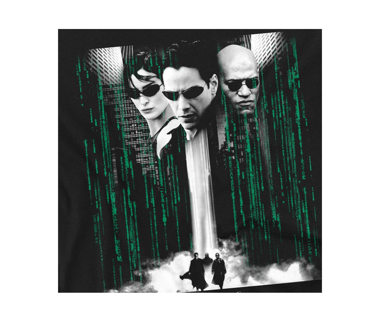 Мужская футболка Matrix The Neo, Morpheus, Trinity, цвет: Чёрный — фото 2