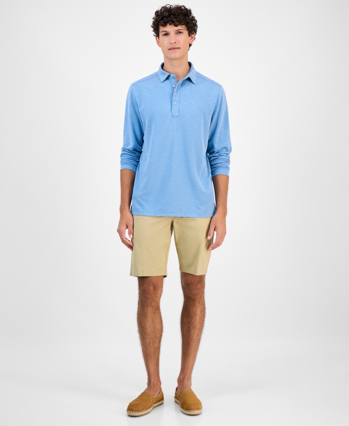 Tommy Bahama Men's Golden Sands Long-Sleeve Polo Shirt