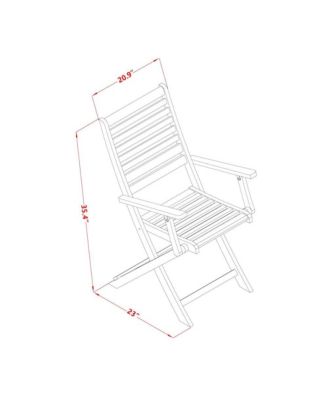 Wooden Patio Set Natural Oil