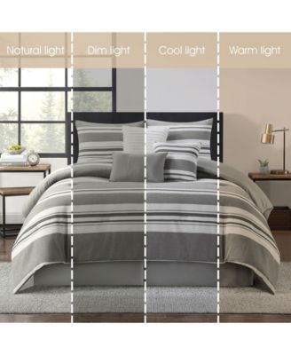 Cornille Stripes 7-Pc. Comforter Set, King