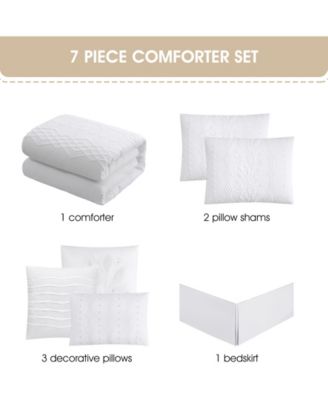 Lexia Leaves 7-Pc. Comforter Set, California King